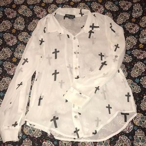 ❇️ SALE! About A Girl Long Sleeve Cross Blouse
